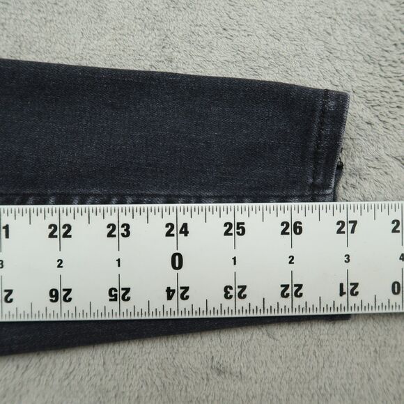 Hudson Jeans Women's Size 28 Gray High-Rise Super Skinny 27" Inseam Distressed - Picture 5 of 16